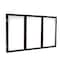 Ghent Enclosed Whiteboard, 3 Door, Por/Mag, Walnut Frame, 4 ft H x 8 ft W, White PN34896M-M1 - alternate 1